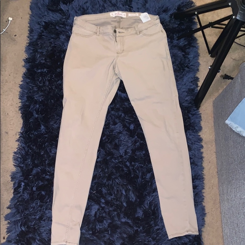 Khaki hollister pants